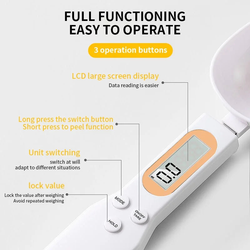 Digital Spoon Scale - Precision Measuring for Cooking & Baking
