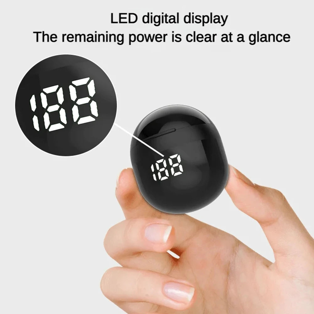 SK18 Wireless Bluetooth Earbuds - Ultra Mini with LED Display