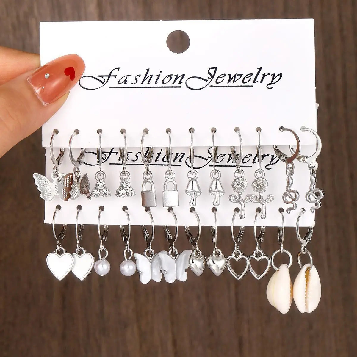 Boho Hoop Earring Set (24 Pcs)