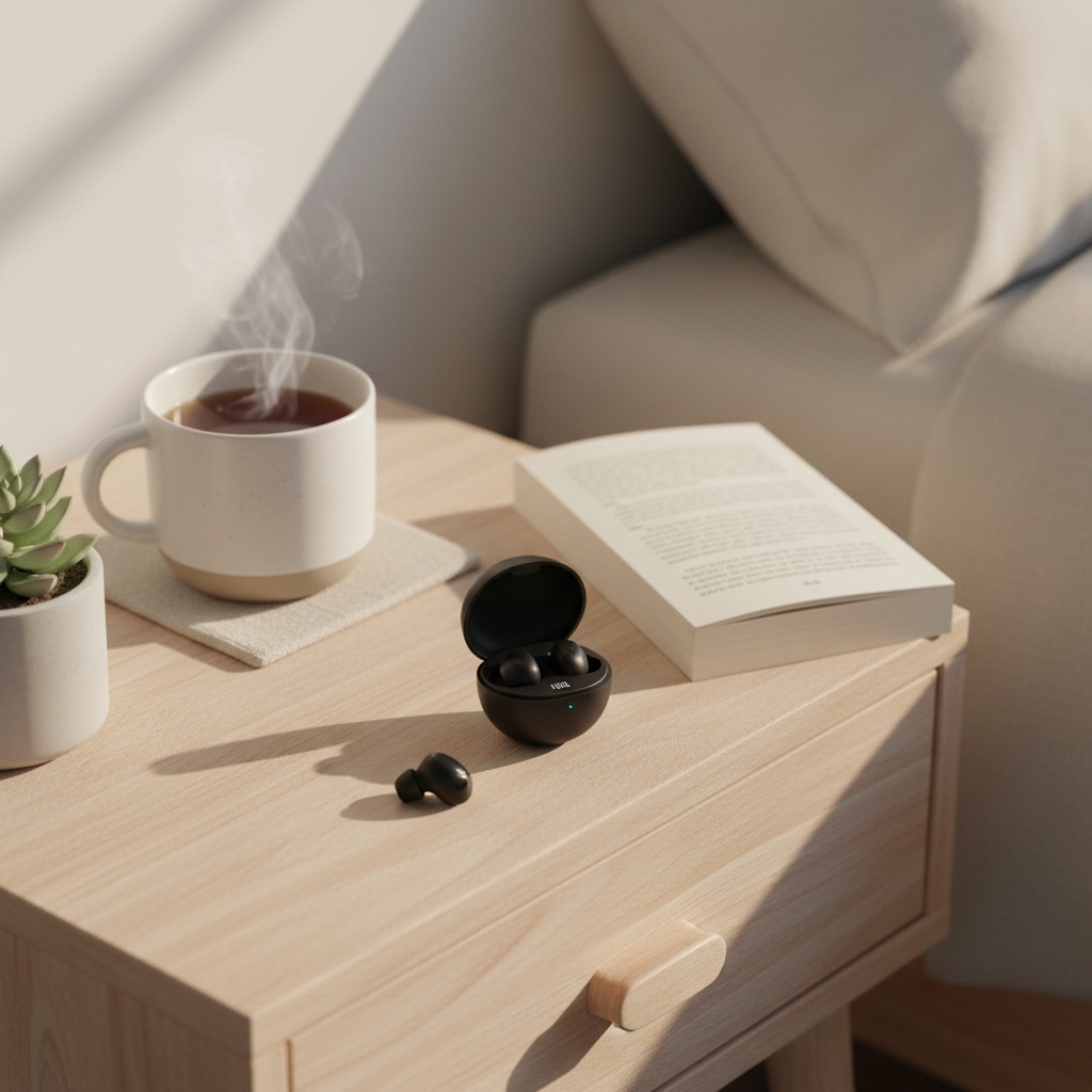 Wireless Earbuds Lifestyle - Natural